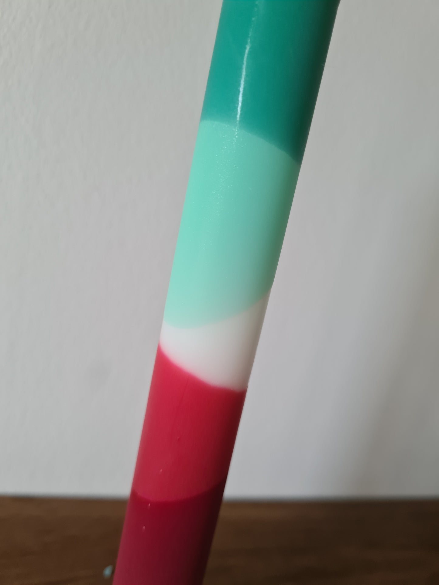 HÅNDLAVET kronelys fra Nordtrice - 5-farvet strawberry sorbet