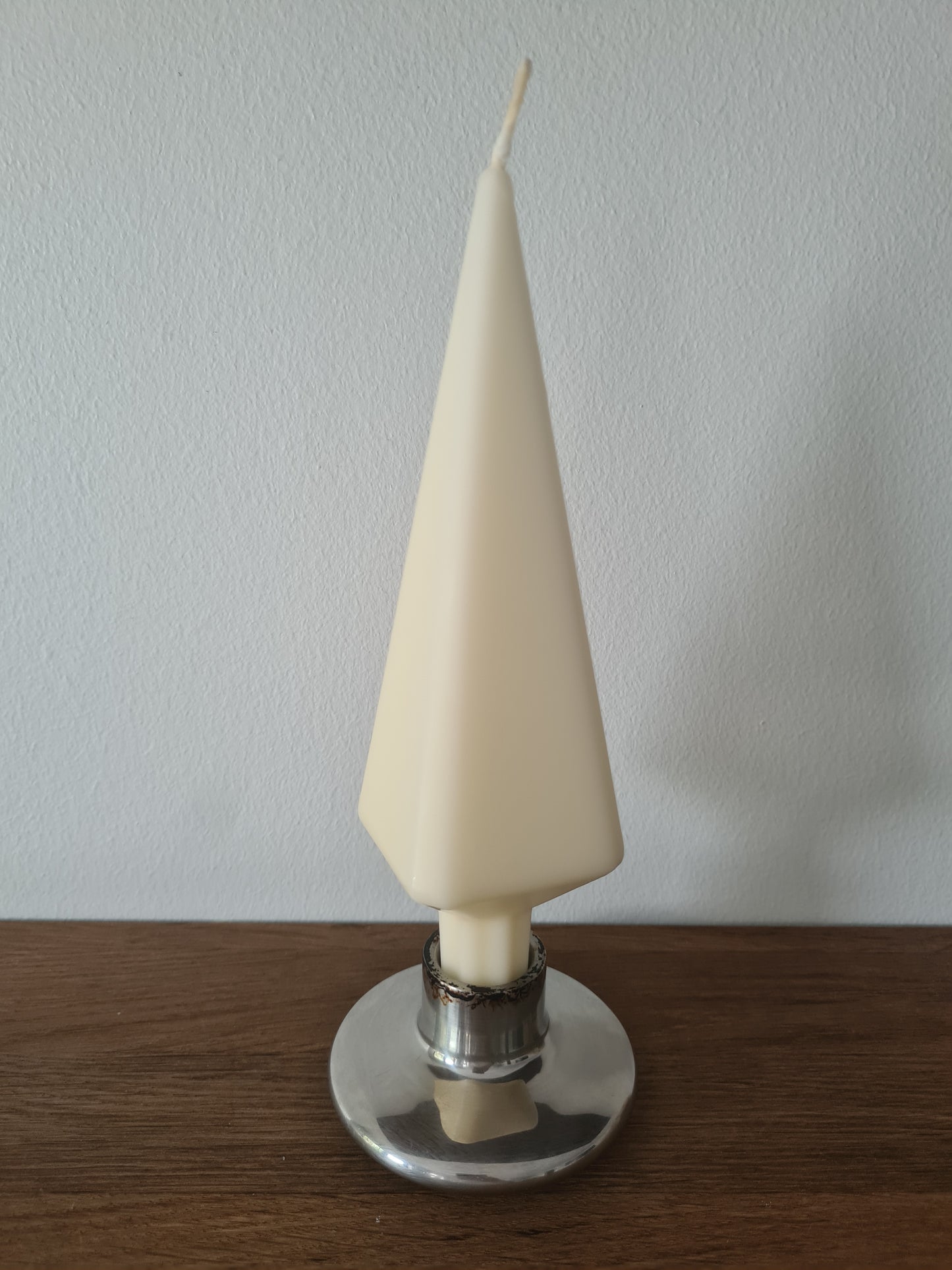 "Diamant"formet lys - elfenben