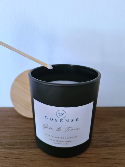 Duftlys fra GoSense "GIN & TONIC" - NOMINERET DUFT TIL DANISH BEAUTY AWARDS 2023